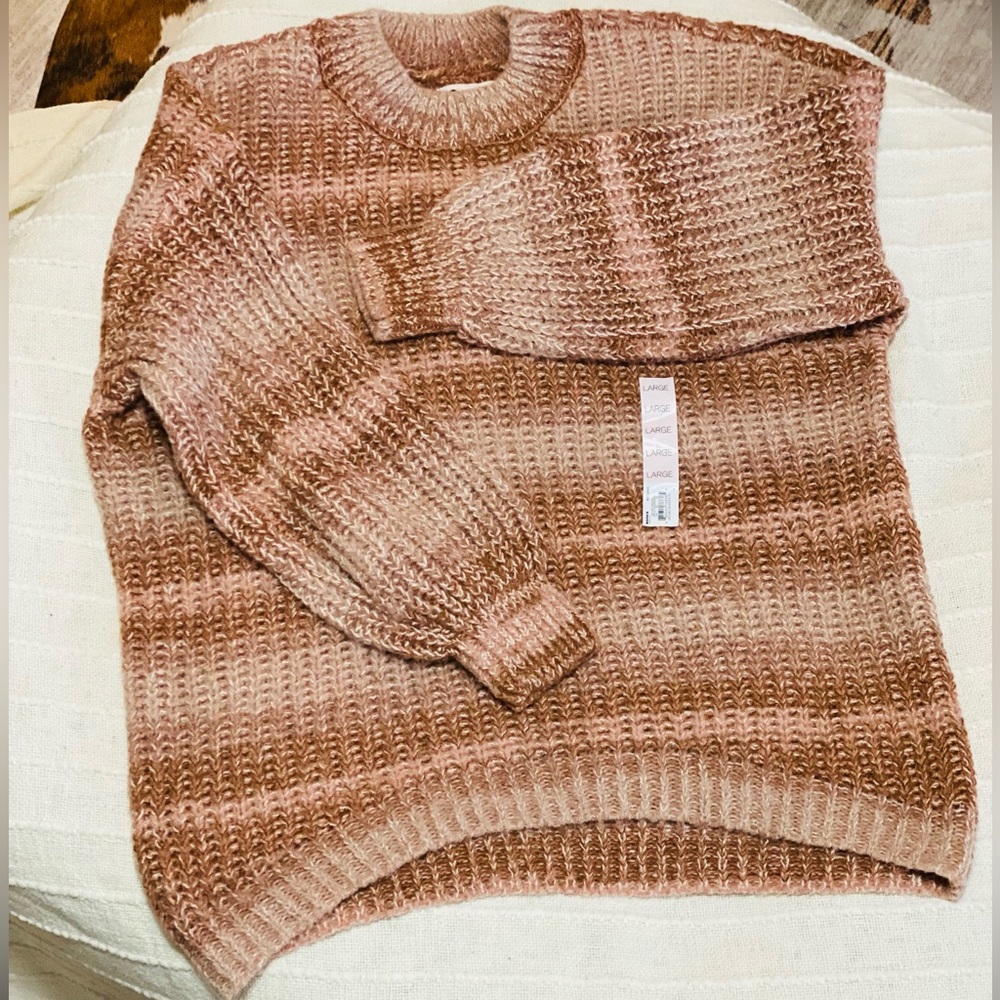 Cozy Pink Knit Sweater